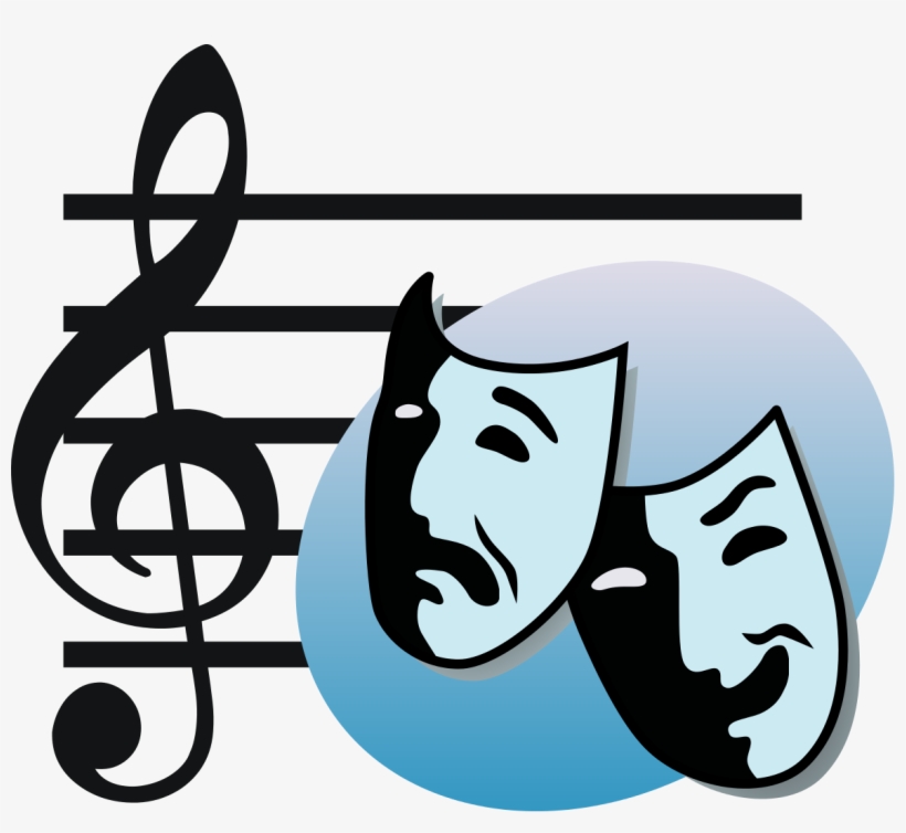 Masks Clipart Musical Theatre - Musical Theater Clipart, transparent png #1022700