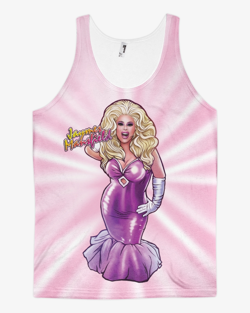 Jaymes Mansfield Pink Jesus Sublimated Tank Top - Top, transparent png #1023089