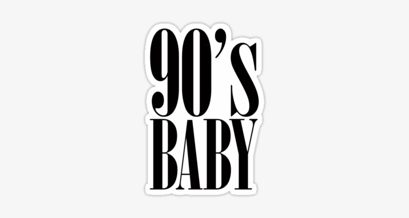 90's Baby Vintage Nirvana Typography By Rexlambo - Vintage Tumblr Stickers Png, transparent png #1023231