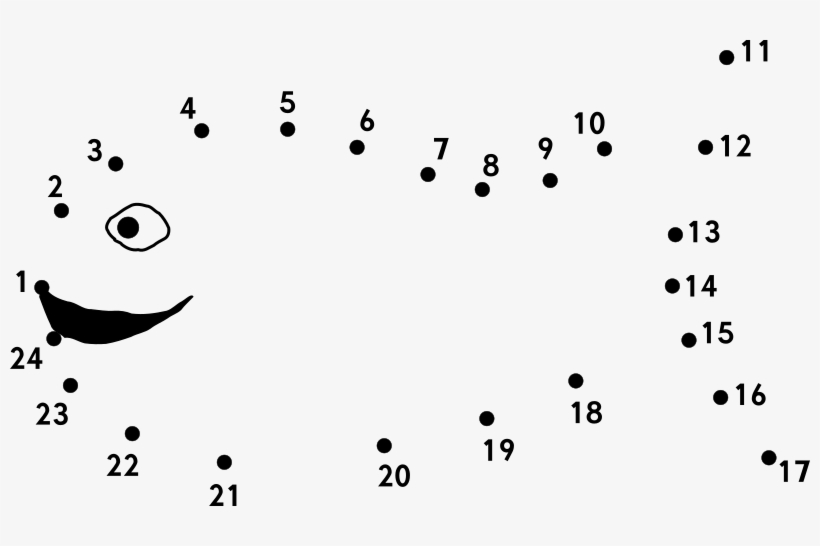 Dots Clipart Line - Join The Dots Worksheet, transparent png #1023232