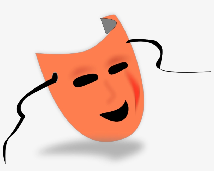 Theater Masks Clipart - Halloween Masks Clipart, transparent png #1023631