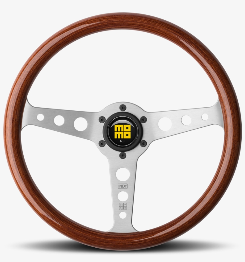 Momo Heritage Indy Wood Steering Wheel - Momo Steering Wheel, transparent png #1023893