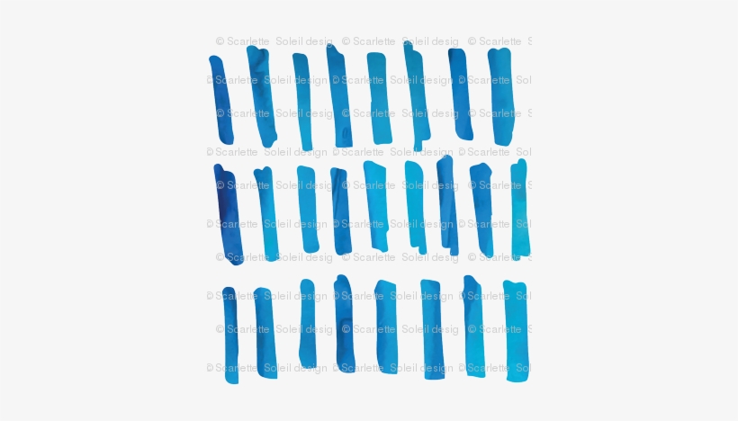 Watercolor Blue Blocks - Plastic, transparent png #1024198