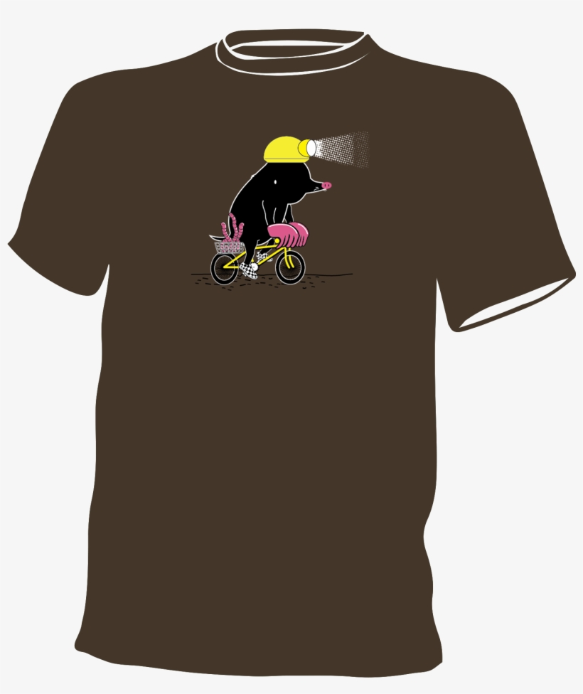 Mole On A Bike - Cartoon, transparent png #1024357