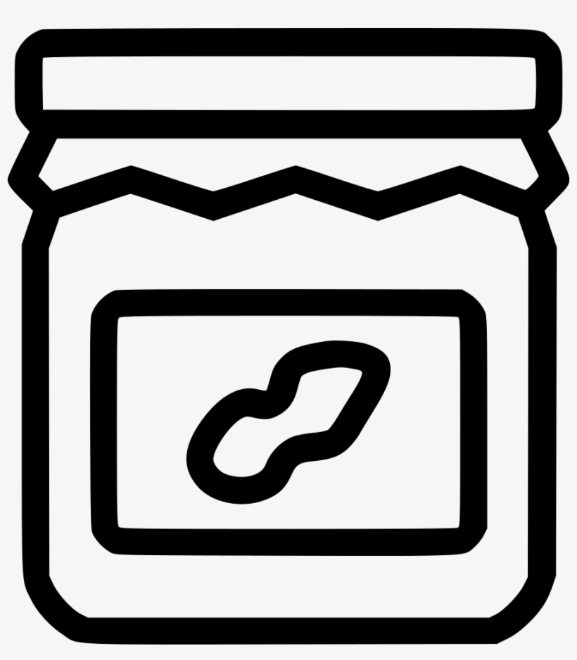 Peanut Gourmet Butter Bottle Jar Produce Comments - Vector Graphics, transparent png #1024532