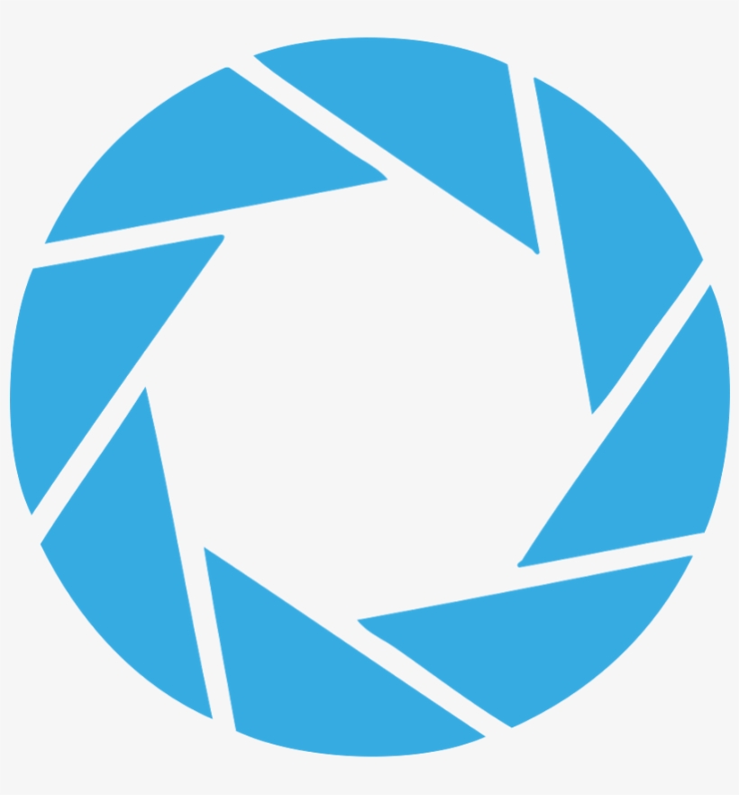 Aperture Science Portal Logo Png Library Stock - Portal Aperture Logo, transparent png #1024785