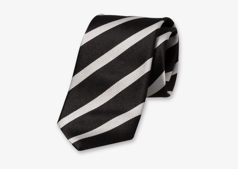 Corbata Negra Con Rayas Grises, transparent png #1025017
