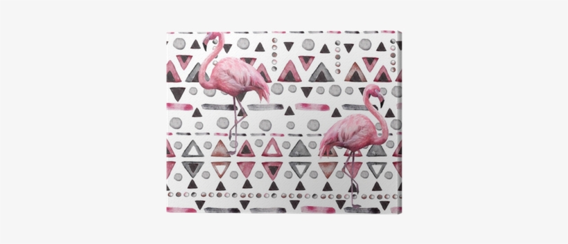 Canvas Prints Pink Seamless Pattern With Watercolor - Ornament, transparent png #1025821