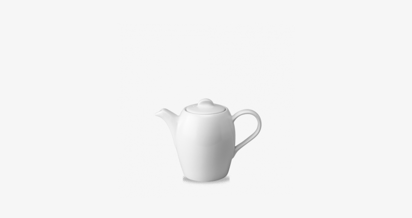 Cafe Teapot - Churchill Plain White Cafe Teapot 12oz (1 X 4), transparent png #1025845