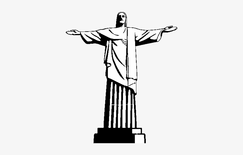 Dibujo De El Cristo Redentor Para Colorear - Cristo Redentor Desenho Facil, transparent png #1025867