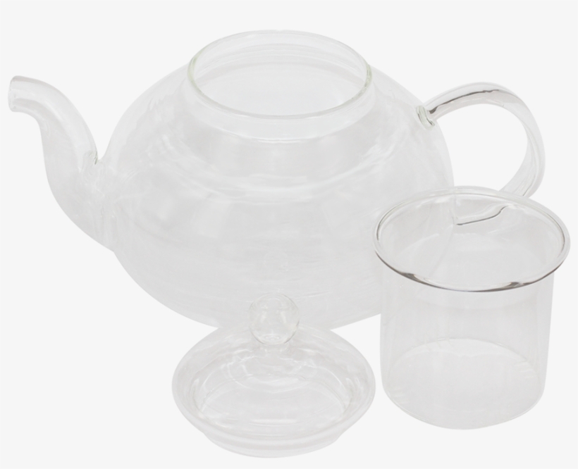 Glass Teapot 1ltr - Teapot, transparent png #1026151