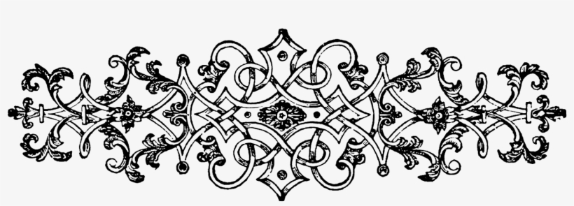 Free Book Ornament Clip - Vintage Clip Art, transparent png #1026423