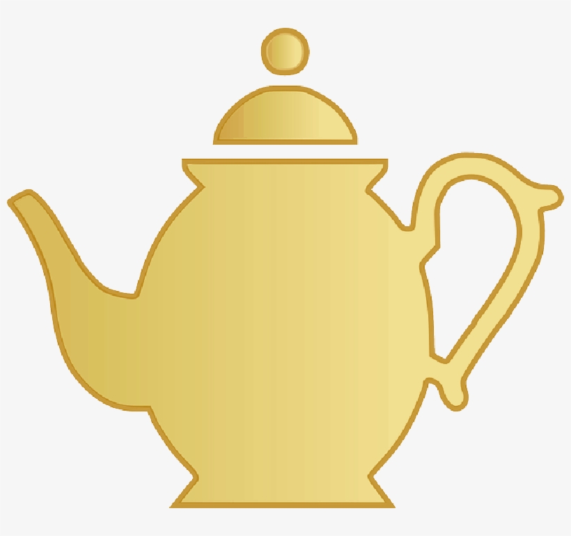 Icon, Outline, Drawing, Cartoon, Template, Free, Teapot - Tea Pot Clip Art  - Free Transparent PNG Download - PNGkey