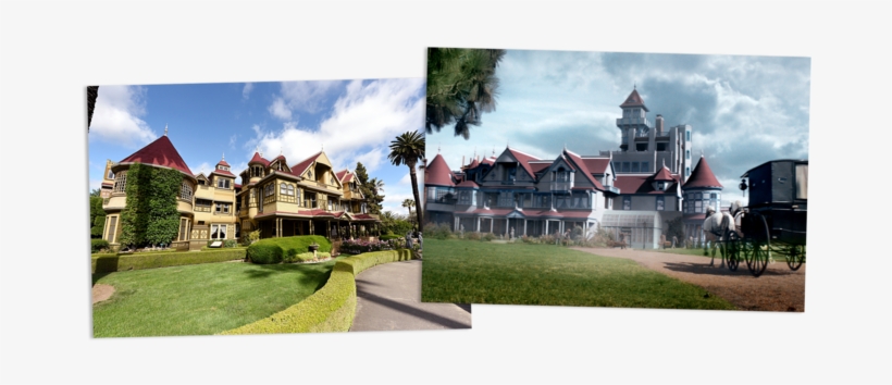 Left, Winchester Mansion, Photographed In - Casa Winchester Real Life, transparent png #1026477