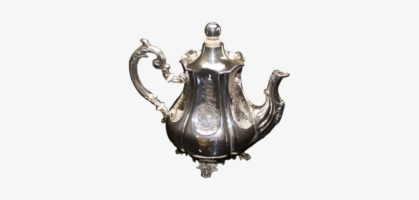Antique Dutch Silver Tea Set Of A Teapot And Milk Jug, - Silver Tea Set Png, transparent png #1026501