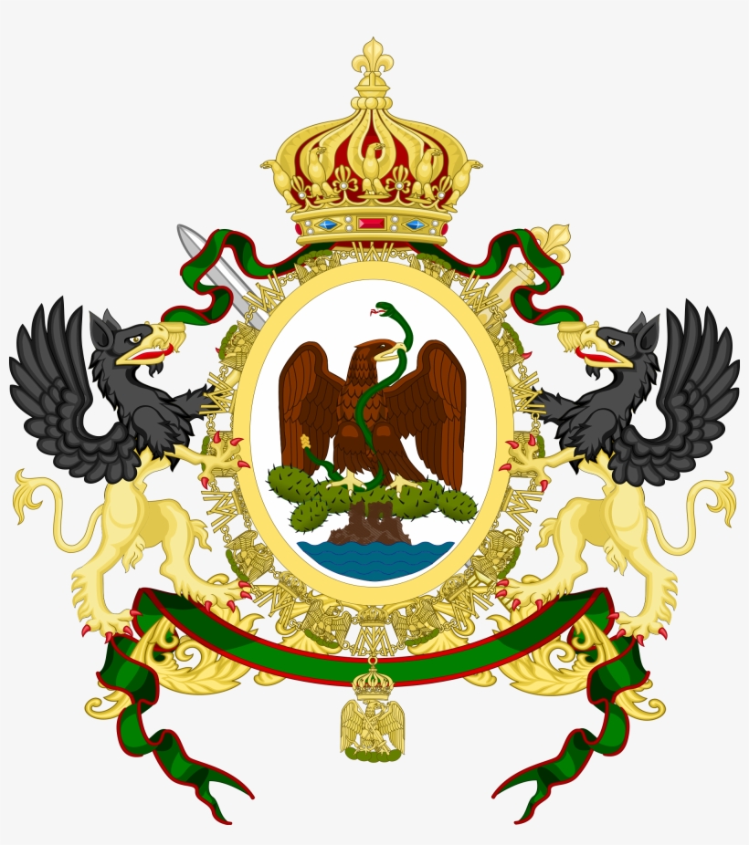 Open - Mexican Empire Coat Of Arms, transparent png #1026751