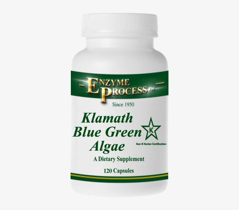 Blue Green Klamath Algae 120 Capsules - Enzyme Process International Alkaplex Green - Superfood, transparent png #1027021