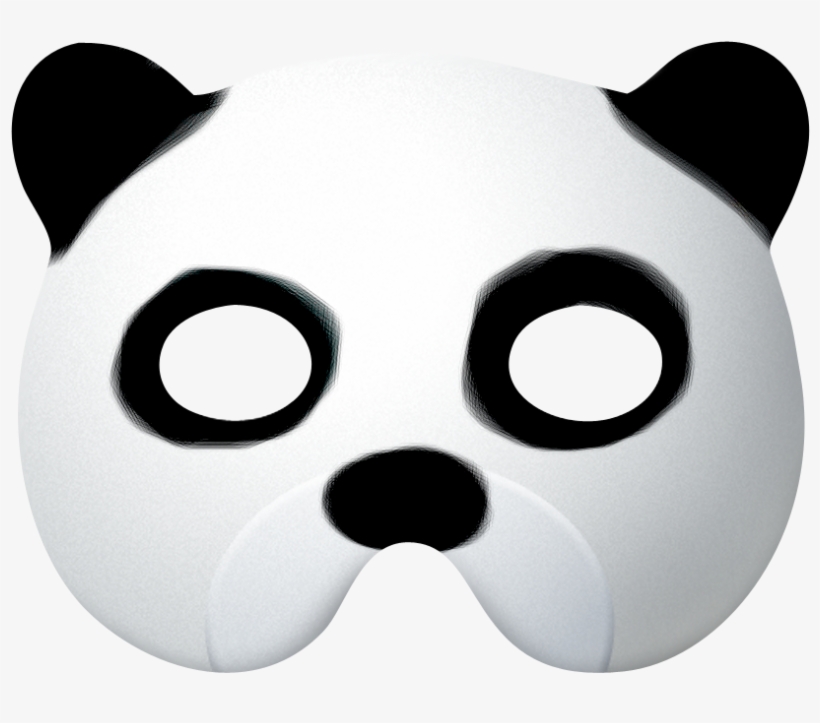 Panda Clipart Mask - Panda Mask Png, transparent png #1027341