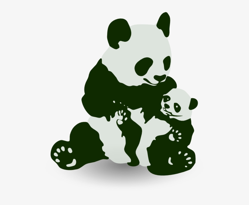 Bear With Panda Baby, transparent png #1027373