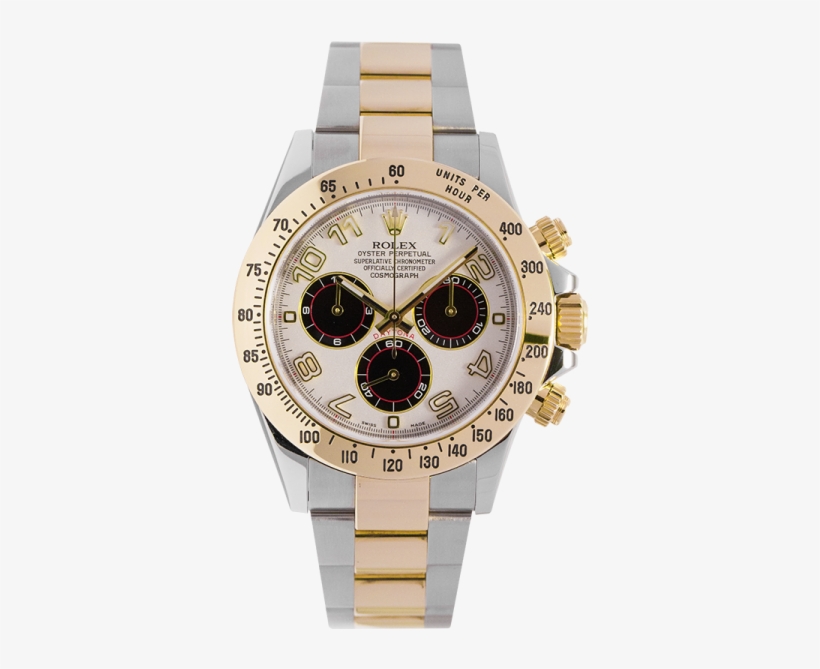 Rolex Daytona Two Tone 116523, 40mm Panda Face - Rolex Daytona Two Tone White Dial - Free 