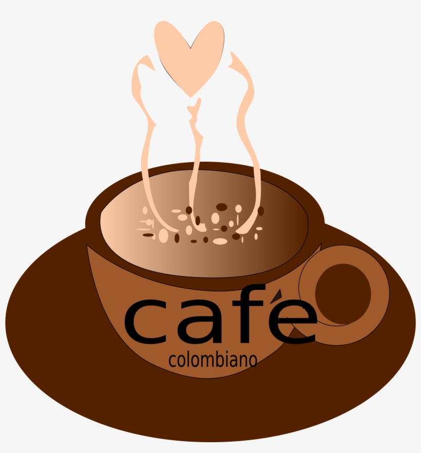 Graphic Download Coffee Cup Clipart Source - Cafe Colombiano Png, transparent png #1027483