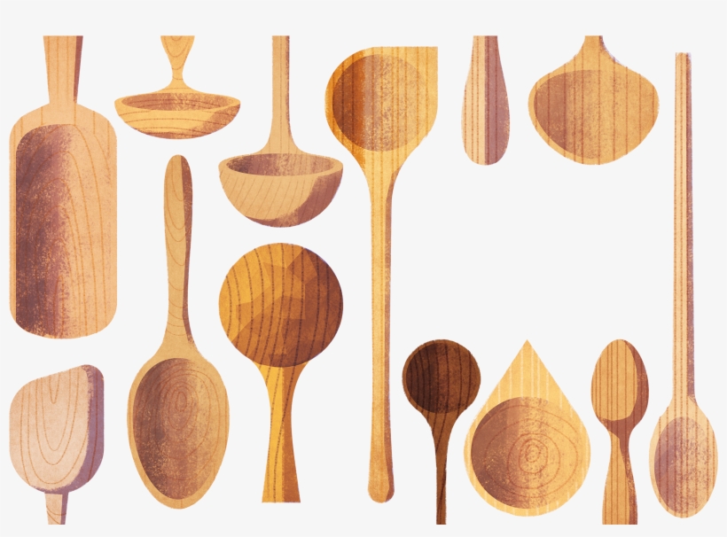 Check Out This @behance Project - Wooden Spoon, transparent png #1027633