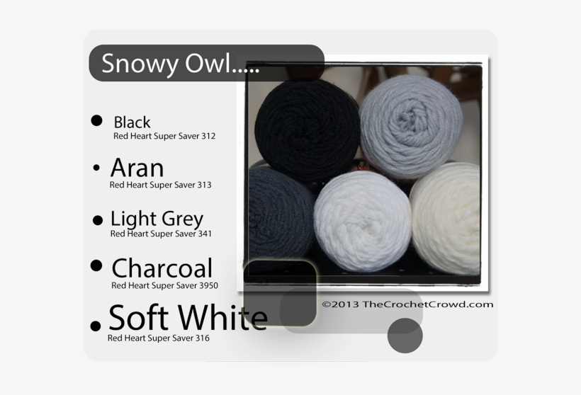 Snowy Owl Yarn Colours Red Heart Yarn Colors, Yarn - Red Heart Color Combinations, transparent png #1027860