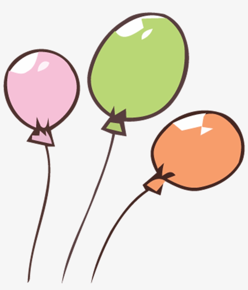 Scarce Balloon Pictures To Color Cartoon Speech Colored - Globos De Colores Animados, transparent png #1028165