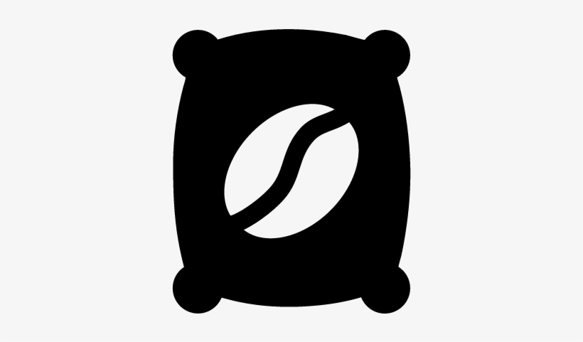 Coffee Bag Of Brazilian Beans Vector - Coffee Bags Icon Png, transparent png #1028341