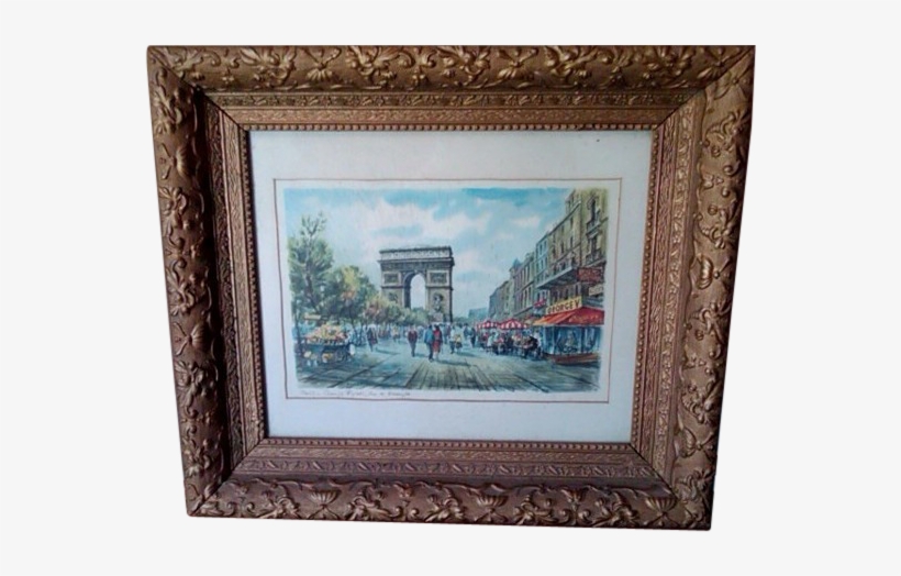 00a Wonderful Raphael, French Impressionist, Signed - Picture Frame, transparent png #1028486