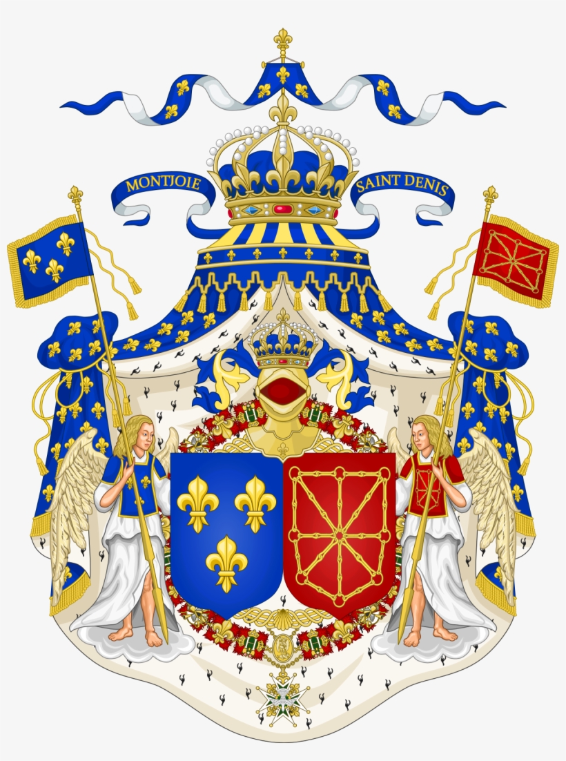 Ancien R Gime Wikipedia - Grand Royal Coat Of Arms Of France, transparent png #1028591
