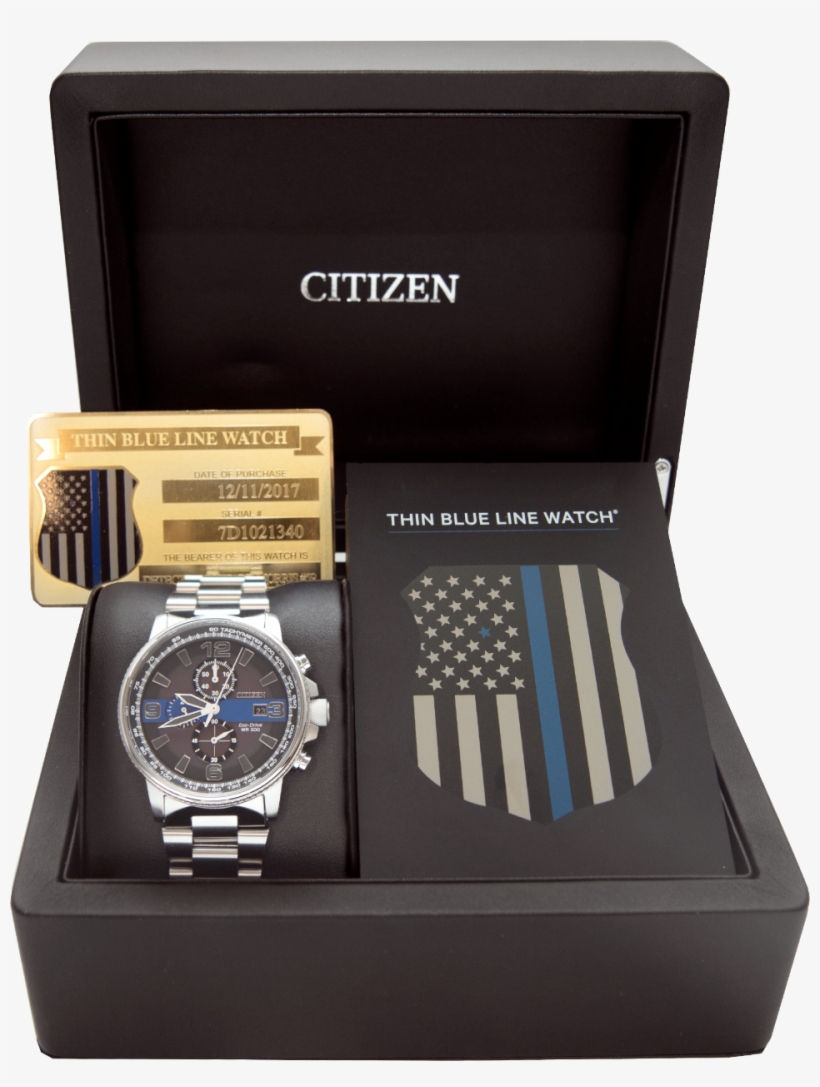 Thin Blue Line - Citizen Blue Line Watch, transparent png #1029057