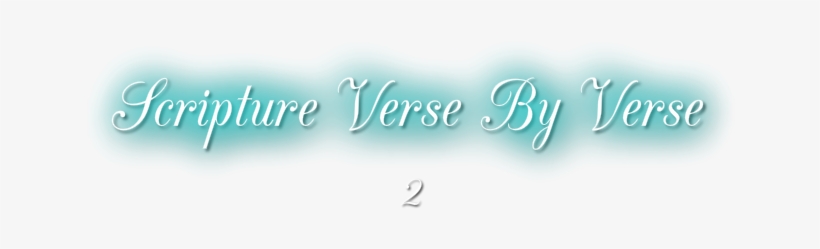 Scripture Verse By Verse New Testamant - Calligraphy, transparent png #1029142