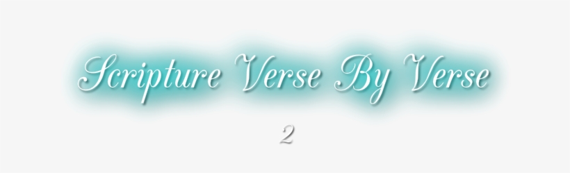 Scripture Verse By Verse New Testamant - Calligraphy, transparent png #1029142