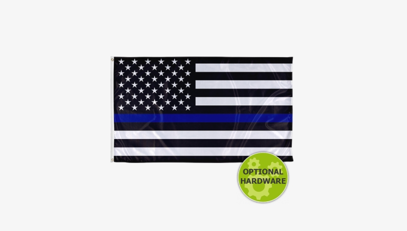 Thin Blue Line Flag - Trump Coloring Flag Wrong, transparent png #1029143