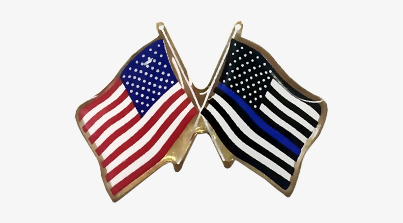 American Flag And Thin Blue Line, transparent png #1029164