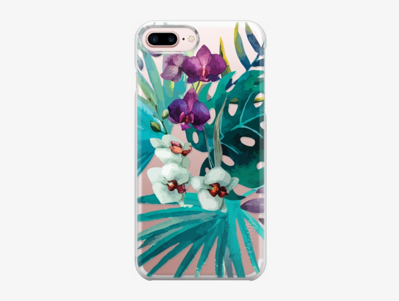 Bring The Tropics Into Your Home Or Office With This - Cafepress Watercolor Flowers Iphone 7 Plus Tough Case, transparent png #1029443