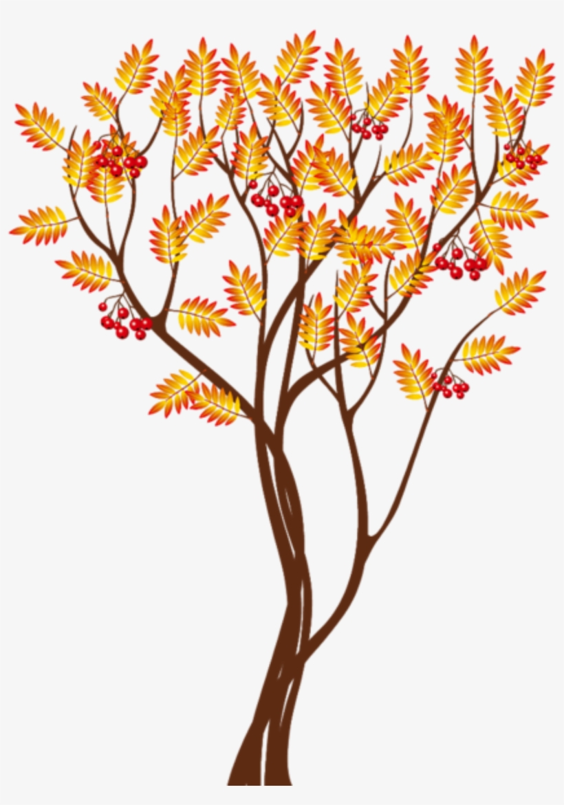 Transparent Autumn Tree Png Clipart Image - Fall Tree Clipart Png, transparent png #1029834