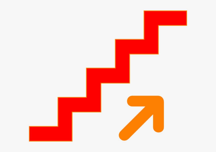 Red Stairs Clipart 2 By Patrick - Staircase Clipart, transparent png #1029991