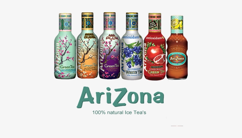 Arizona Tea Collection - Arizona Green Tea, With Ginseng And Honey - 16 Fl Oz, transparent png #1030275