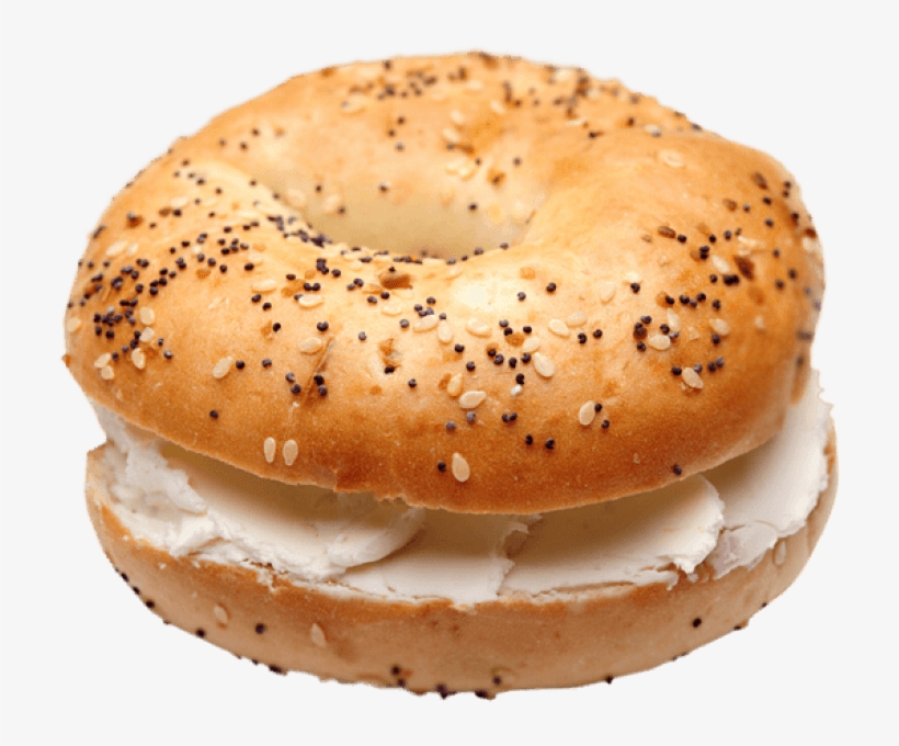Free Png Bagels Image Png Images Transparent - Bagel With Cream Cheese Png, transparent png #1030730