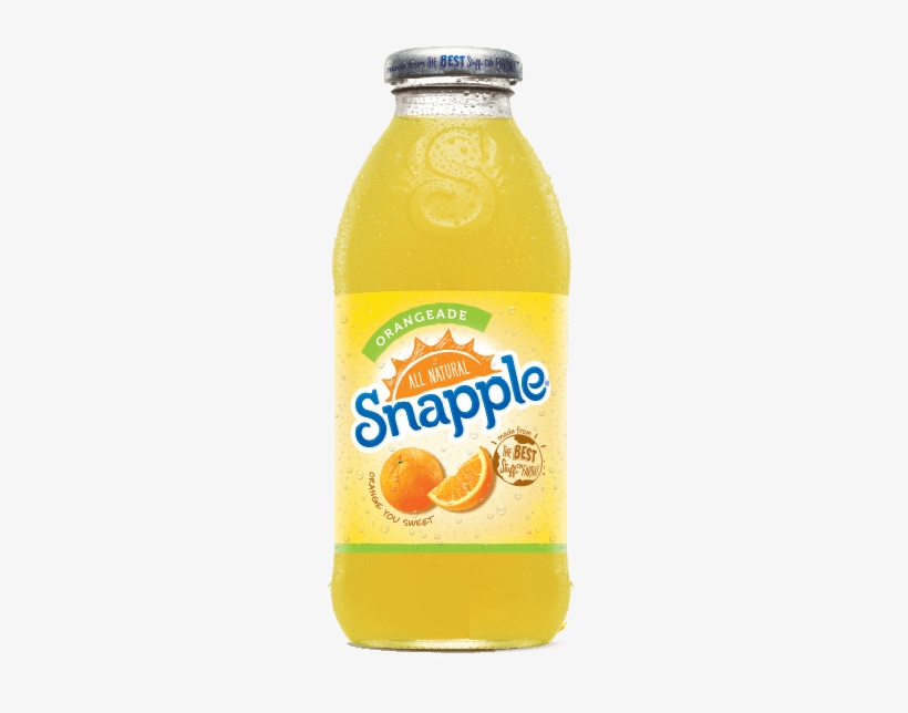 Arizona Tea Lemonade 23 Oz Big Cans Pack Of 24 Snapple - Snapple Juice Drink, Orangeade - 16 Fl Oz Bottle, transparent png #1030750