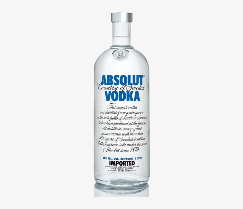 Fill The Rest Of Glass With The Arizona Icetea With - Absolut Vodka, transparent png #1030885