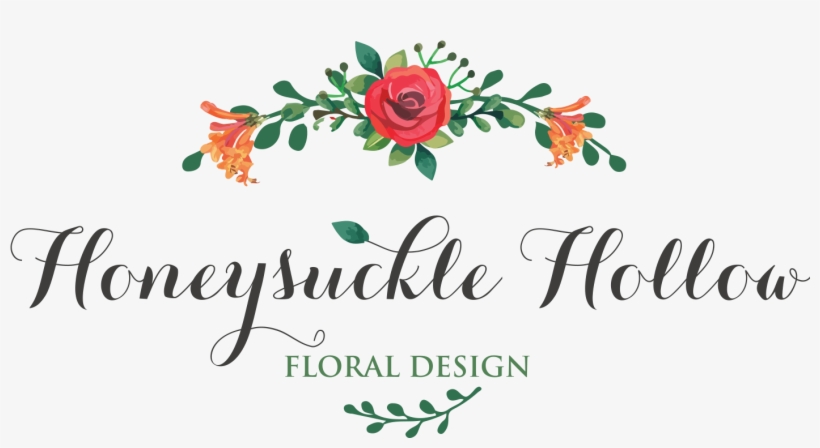 Clip Library Download Honeysuckle Hollow - Flower Calligraphy Png, transparent png #1030960
