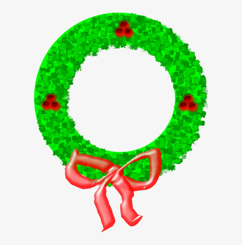 Christmas Wreath Free Vector - Christmas Parol Clip Art, transparent png #1031334