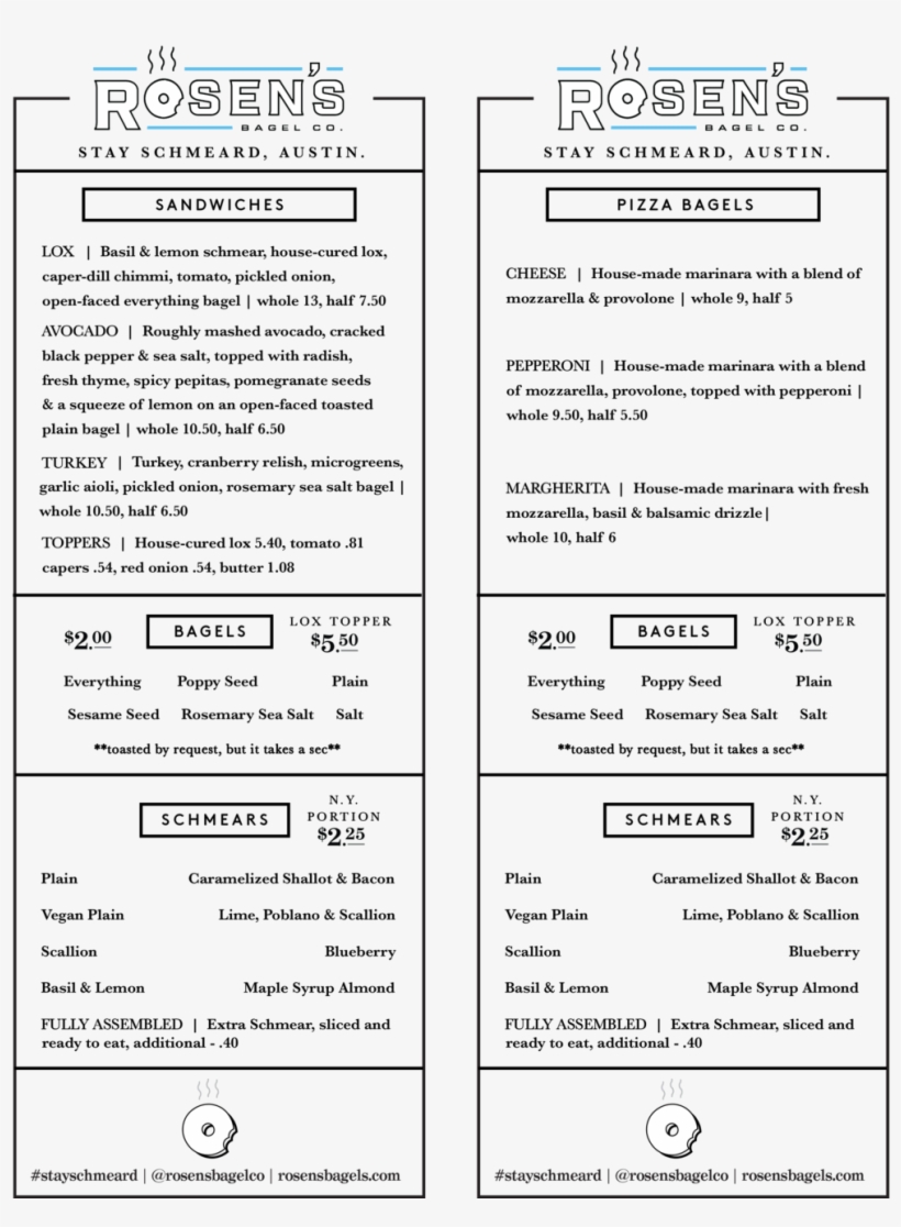 Newmenu - Bagels & Brew, transparent png #1031377