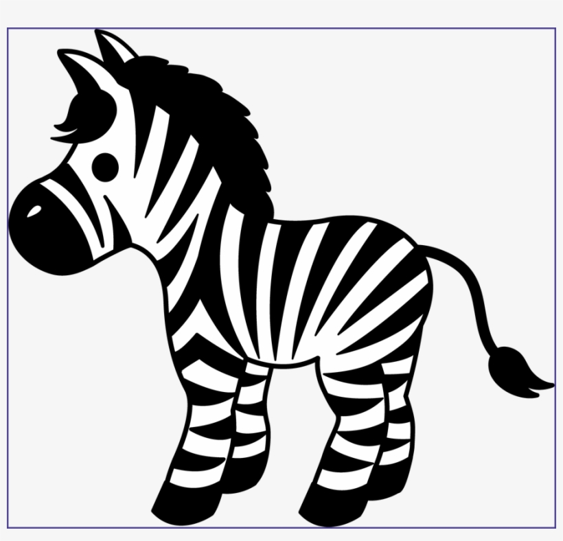 Unbelievable Cute Striped Zebra Clipart Clip Art Cuties - Clip Art Of Zebra, transparent png #1031597
