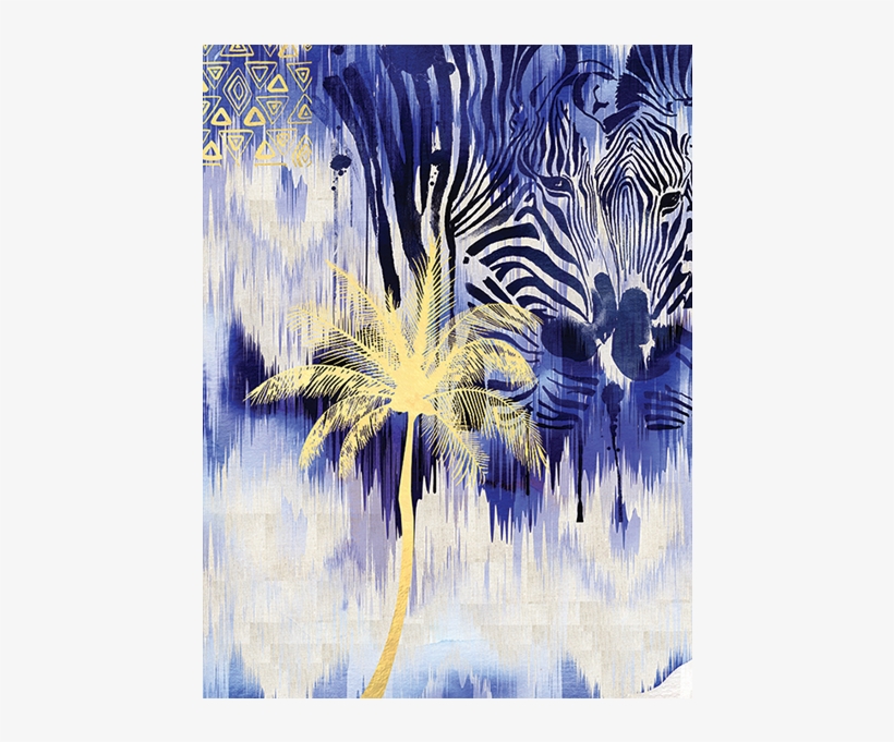Summer Thornton Ikat Zebra Canvas - Poster, transparent png #1031599