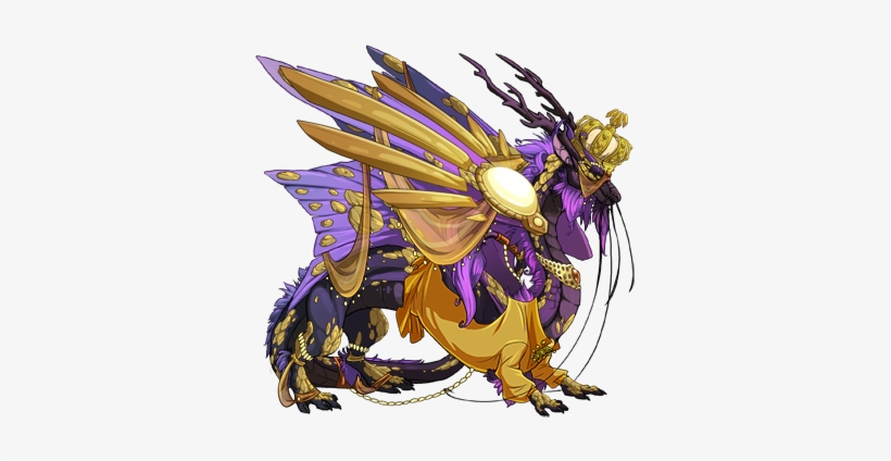 Valkrath Looks Like He's Rolled Around In Some Gold - Draw A Dragon, transparent png #1031740