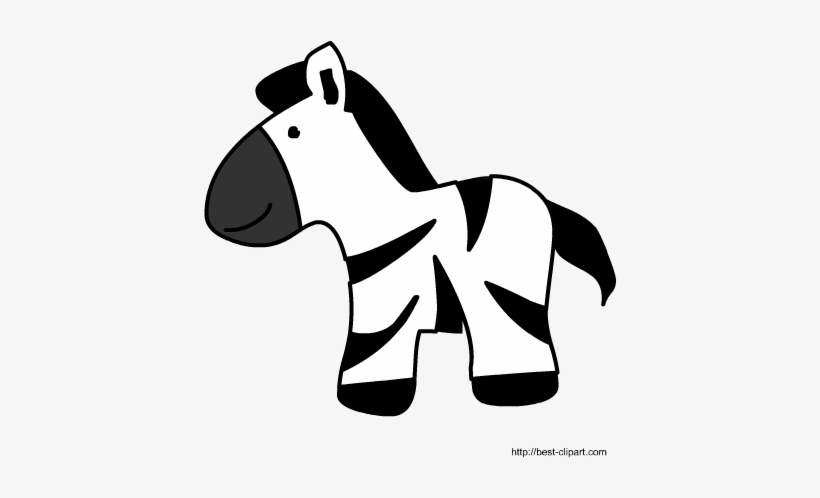 Free Cute Zebra Jungle Animal Clip Art Image, transparent png #1031788